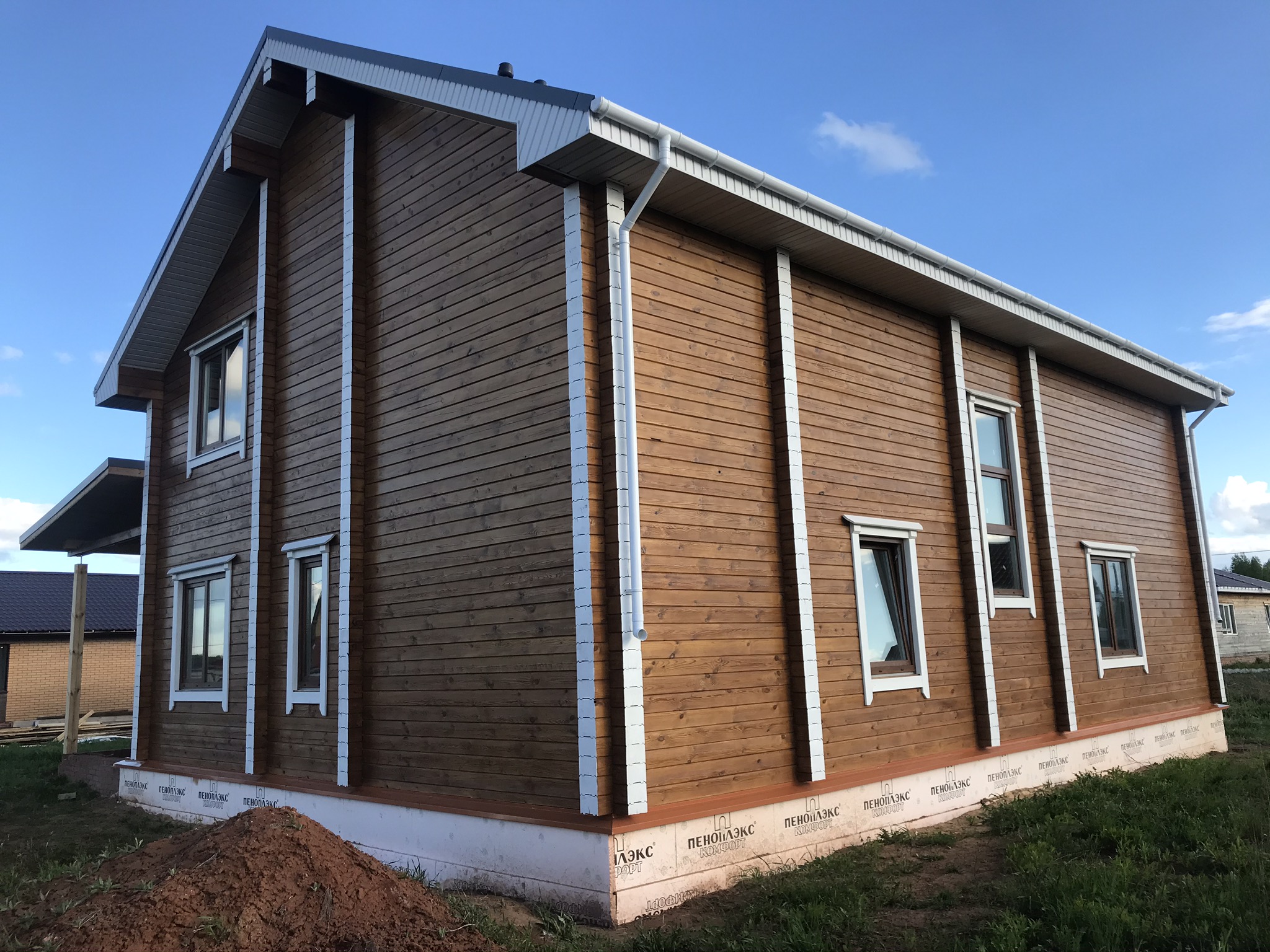 Дом из профилированного бруса 145х195 (сосна). дер. Старое Михайловское