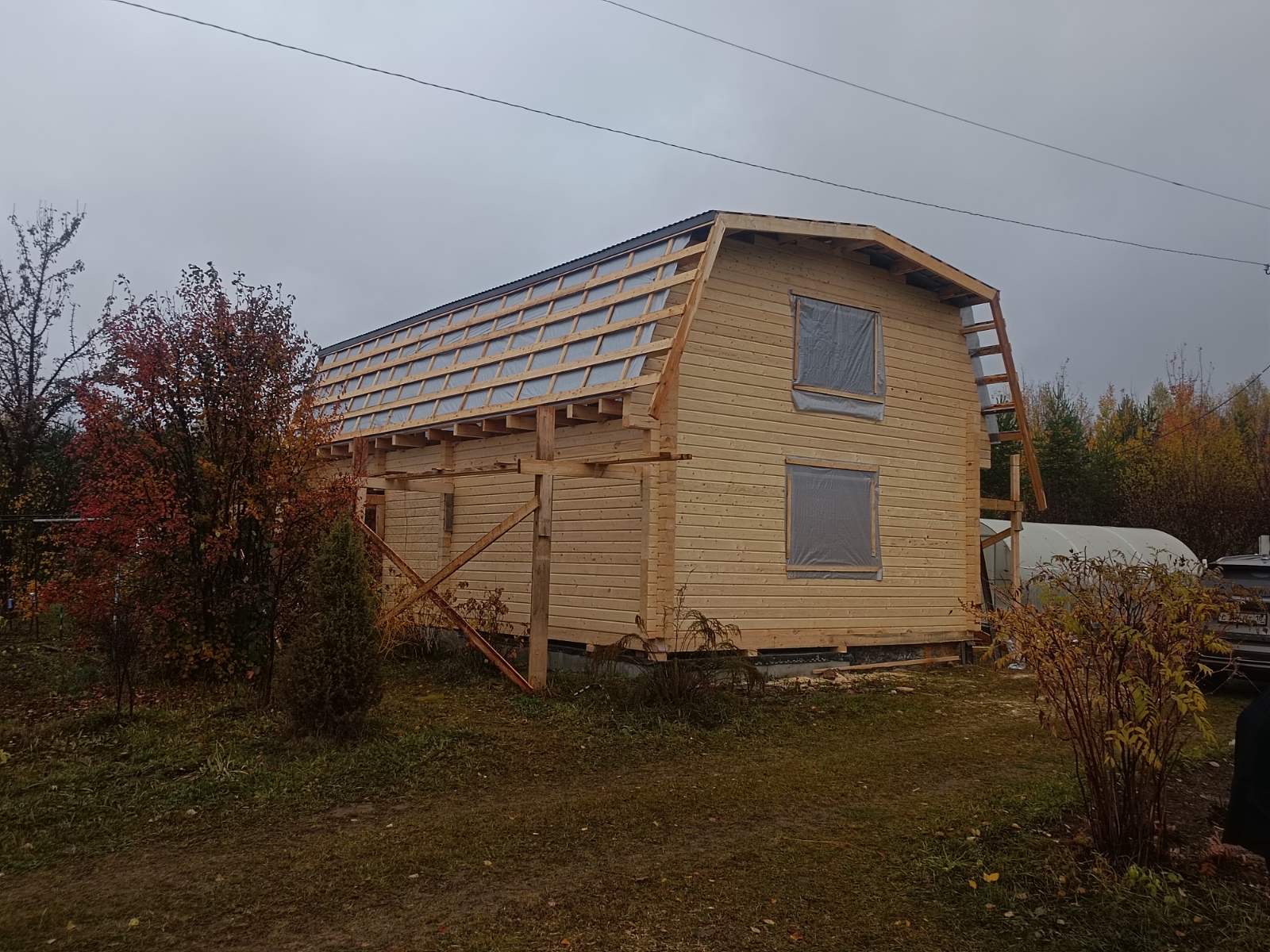 Дом — баня в СНТ Газовик